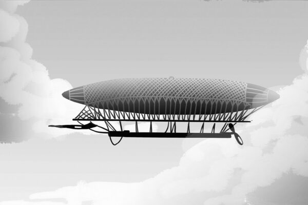 Illustration of the airship 